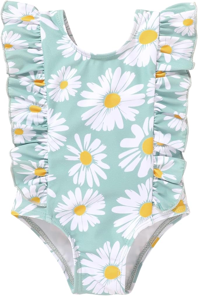 Newborn Baby Girl Ruffle Swimsuit Infant Toddler One Piece Floral Bikini Beach by MAMAMI