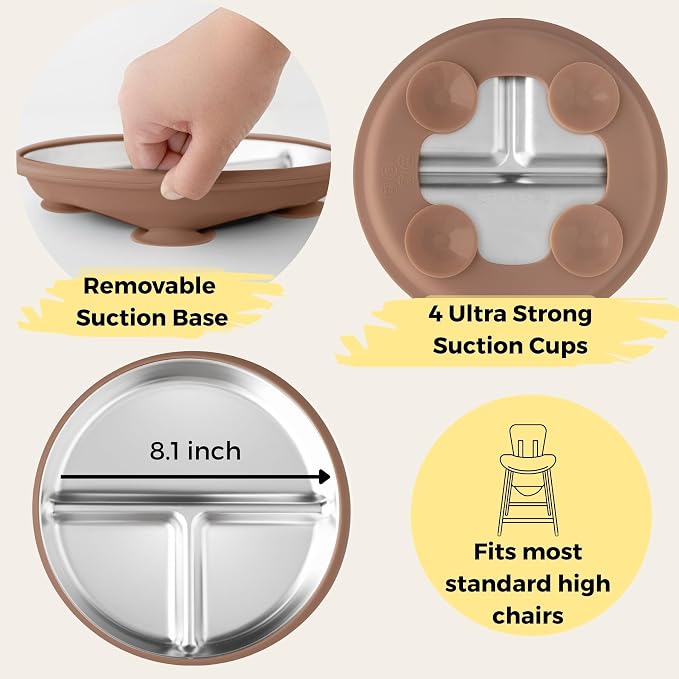 Stainless Steel Toddler Plate - Image 3
