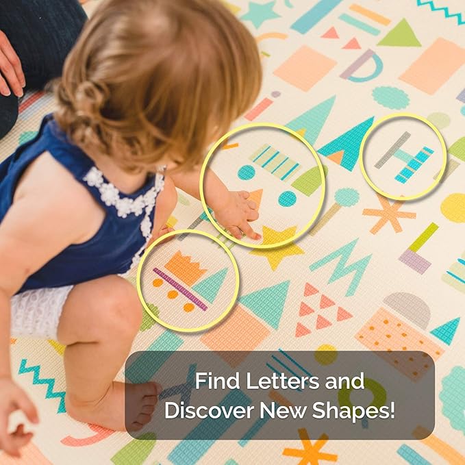 Baby Care Play Mat 82'' x 55'' Original One-Piece Reversible Rollable - Image 5