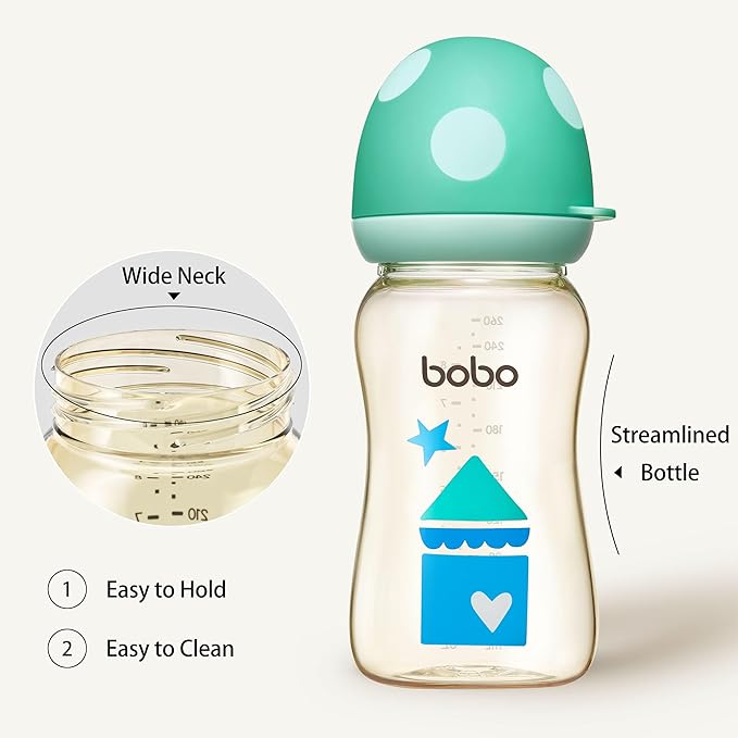 YOHKOH PPSU Baby Bottle Wide Neck, Newborn Anti-Colic Baby Bottle - Image 4