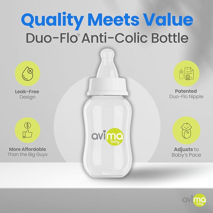 Avima 4 oz Anti Colic Baby Bottle Set - Image 6