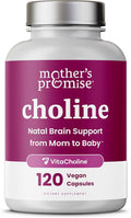 Prenatal Choline Supplements 550mg | 120 Capsules | Supports Baby’s Brain by MothersPromise