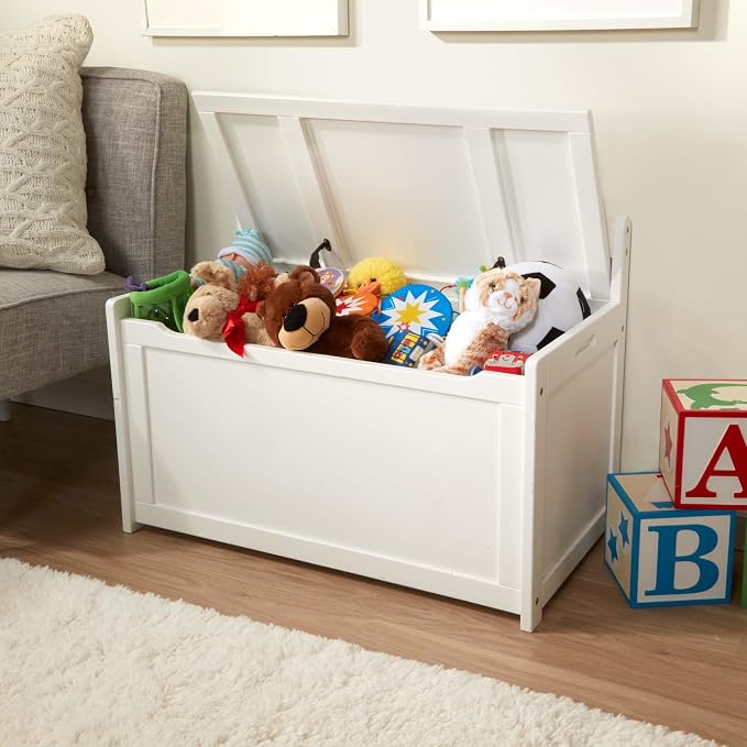 Melissa & Doug Toy Chest, Wooden Toy Storage Box - Image 9