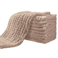 Yoofoss Muslin Burp Cloths for Baby 10 Pack 100% Organic Cotton Baby Washcloths by YOOFOSS