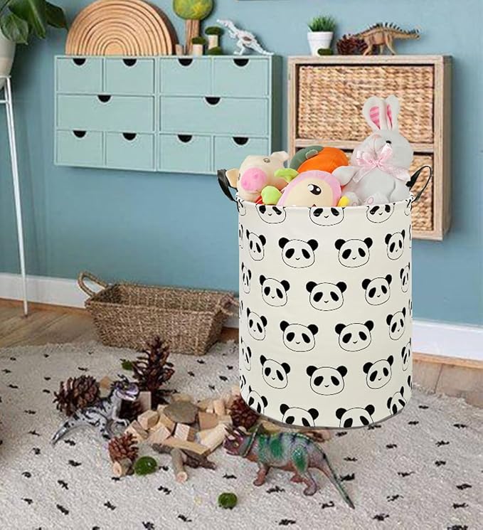 Round Laundry Hamper Storage Basket Laundry Organizer Hamper Storage Bins - Image 3