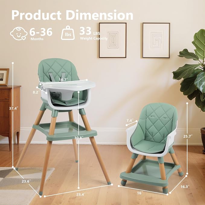 Kinder King 7 in 1 Baby High Chair - Image 7