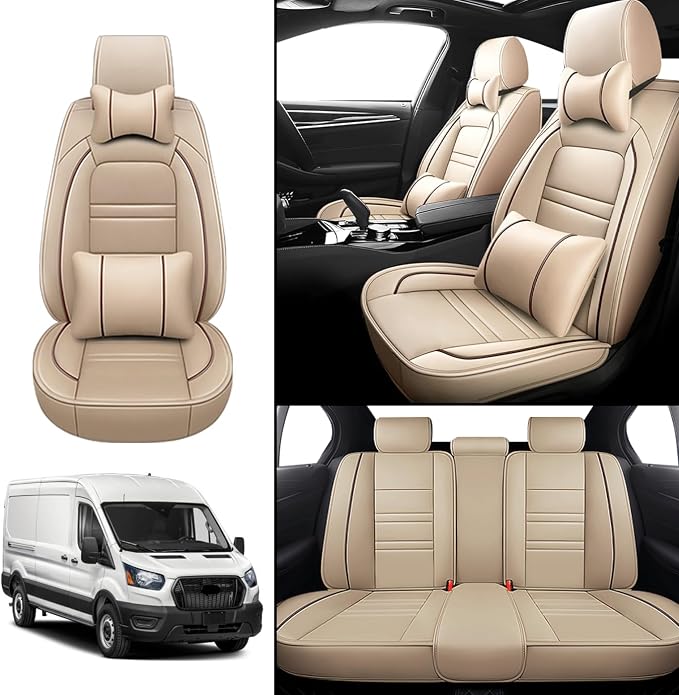 Car Seat Covers for Ford Transit 2014-2024 | 5-Seats Seat Covers, Waterproof - Image 2