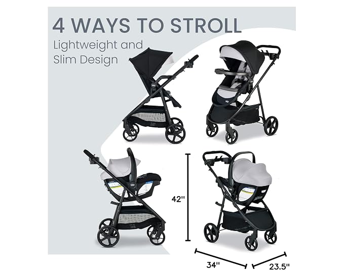 Britax Willow Brook S+ Baby Travel System, Infant Car Seat and Stroller Combo - Image 10