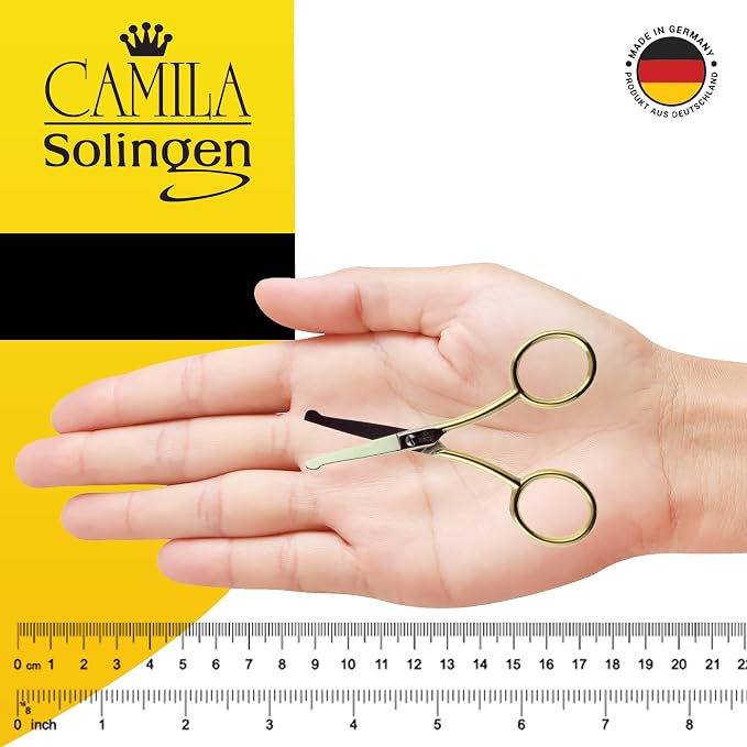 CS06 Professional Hypoallergenic Gold Plated Rounded Safety Tip Scissors - Image 4