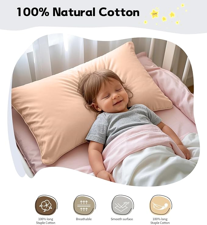 Deep Dream Toddler Pillowcases for 13x18 Pillow 2 Pack, 100% Cotton Travel - Image 3