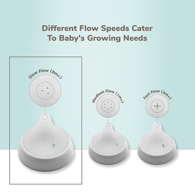 NUK Perfect Match Slow Flow 2-in-1 Natural and Anti-Colic Bottle, 4 Pack - Image 7