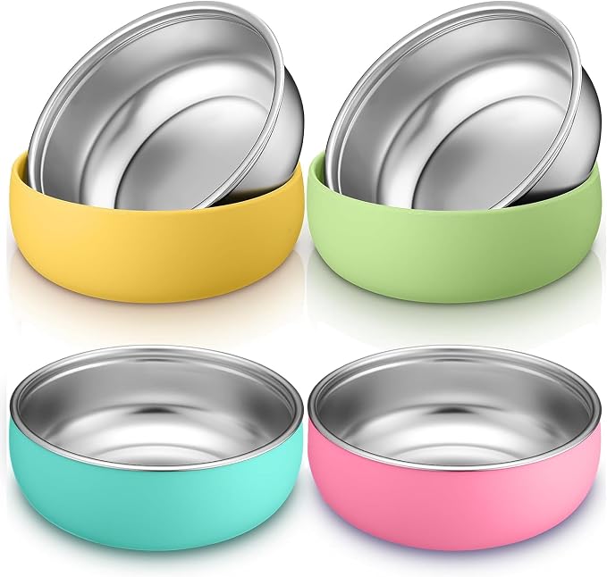 4 Pack Stainless Steel Bowls for Kids by Unknown