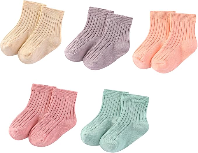 Newborn Baby Boy Girl Caps Mittens Socks Set Cotton Baby Essentials Accessories - Image 3
