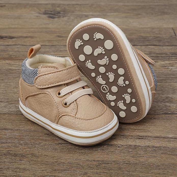 Clowora Baby Boys Girls Shoes Non-Slip Rubber Sole Sneakers Infant First - Image 2