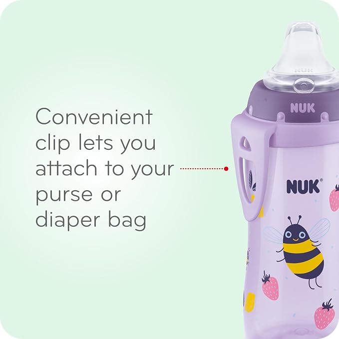 NUK Active Sippy Cup 10 oz 2 Pack 8+ Months Blue - Image 4