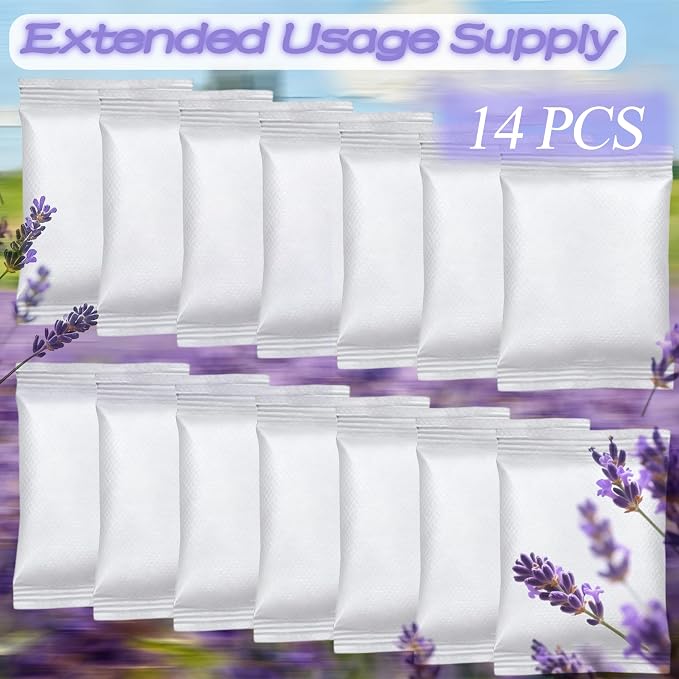 NewKe 14 Pcs Lavender Scent Baking Soda Refills - Image 6