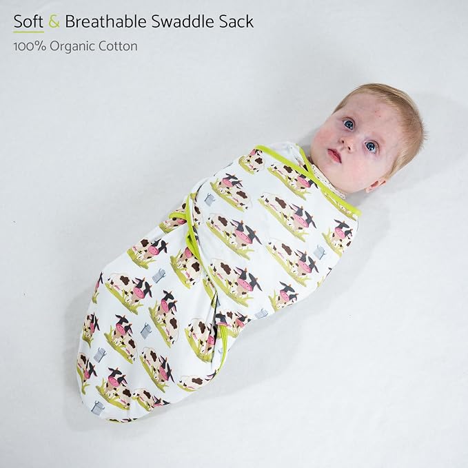 LollyBanks Baby Swaddles, 100% Organic Cotton Swaddle - Image 2