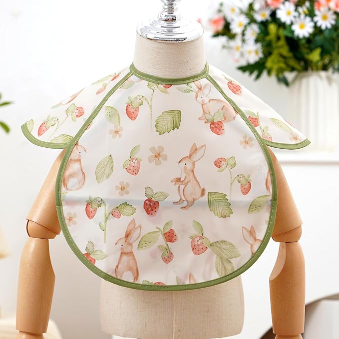 Feeding Bibs for Baby, 3 Pack-Waterproof & Easy Clean Feeding Bibs for Toddlers - Image 8