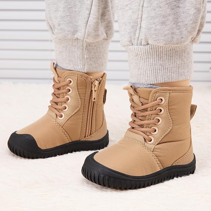 BMCiTYBM Toddler Baby Winter Snow Boots Boy Girl Faux Fur Warm Non Slip First - Image 2