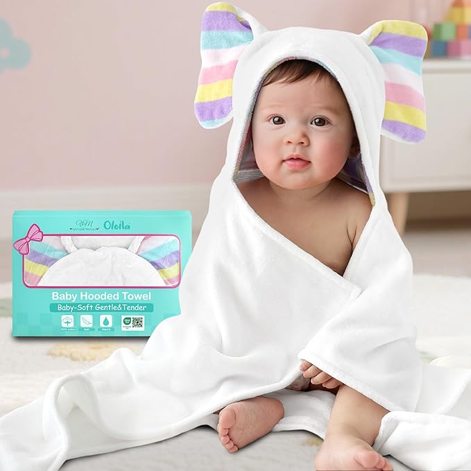 VOOVA & MOVAS Thick Baby Hooded Bath Towel by VOOVAMOVAS
