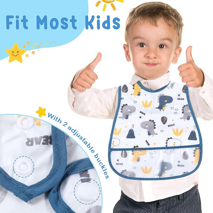 Jeyiour 24 Pcs Baby Waterproof Bibs - Image 5