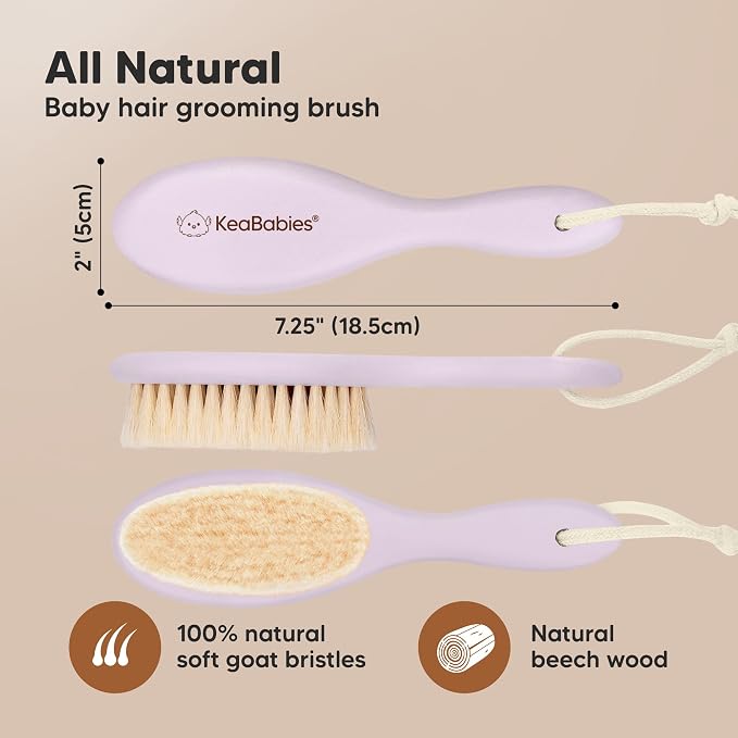 Wooden Baby Hair Brush - Image 2