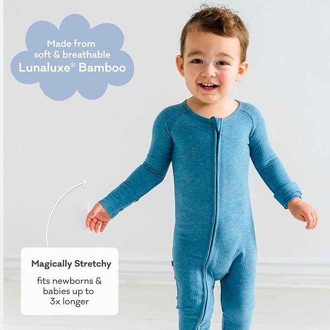 Little Sleepies Pajamas for Baby Boys & Girls, Viscose from Bamboo Baby Pajamas - Image 3
