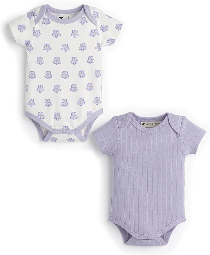 MONICA + ANDY Baby Organic Short Sleeve Jack + Jill Bodysuit by monicaandy