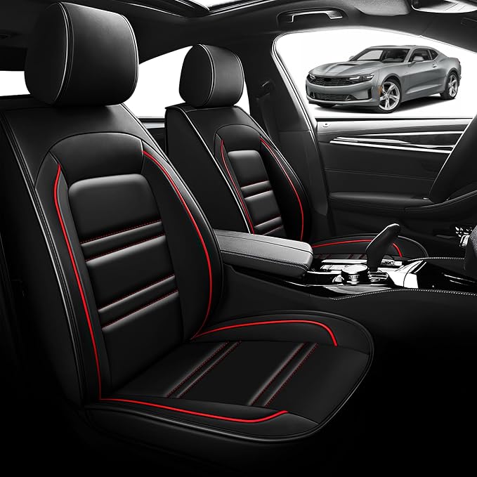 Seat Cover for Camaro 2000-2023 | Car Seat Covers Front Seats, Waterproof Seat - Image 2