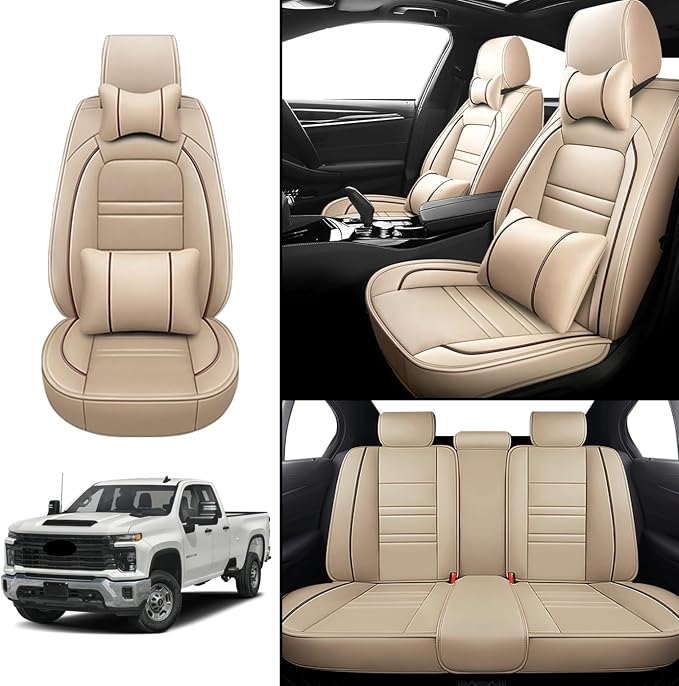 Car Seat Covers for Chevy Silverado 2500 2007-2025 | 5-Seats Seat Covers - Image 2