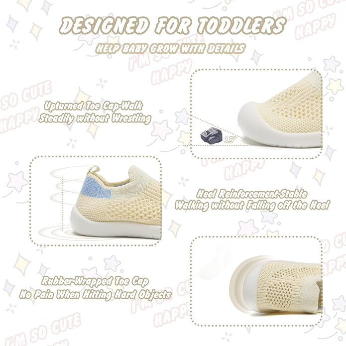 Baby Walking Shoes Toddler Girl Boy Soft Sole Breathable Cotton Canvas Shoes - Image 5