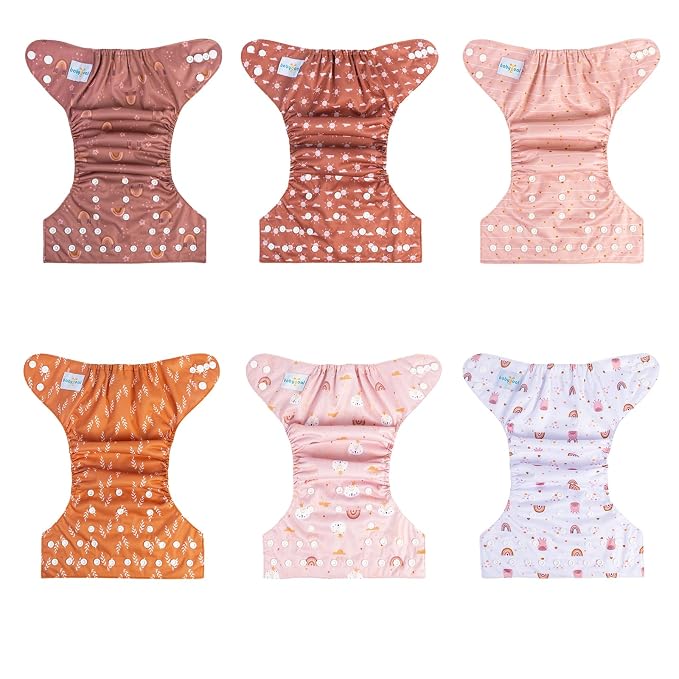 babygoal Baby Cloth Diapers 6 Pack - Image 3