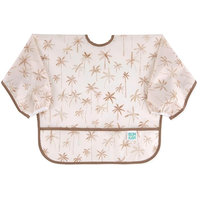Bumkins Sleeved Bib for Girl or Boy, Baby and Toddler for 6-24 Mos, Essential by Bumkins