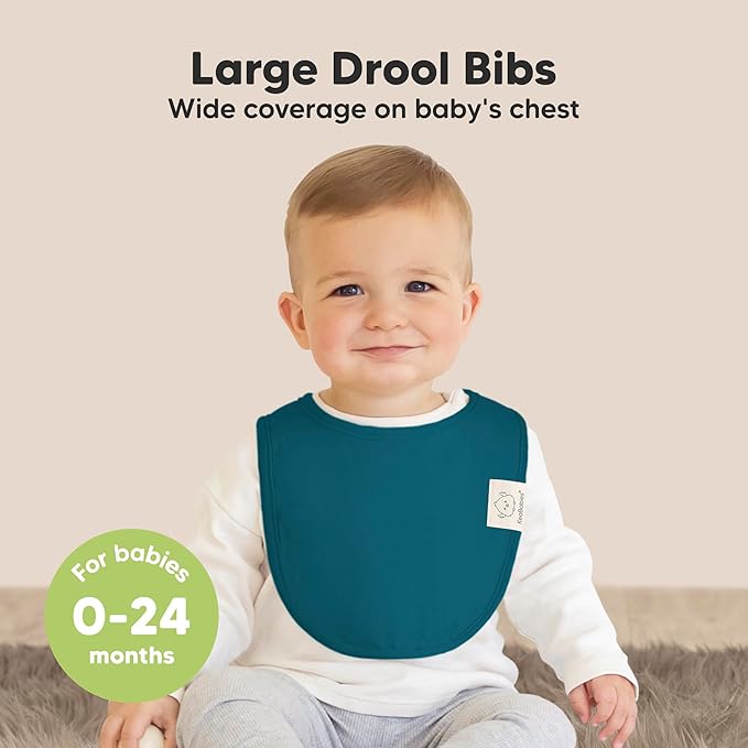 8-Pack Organic Baby Bibs for Boys, Girls - Image 2