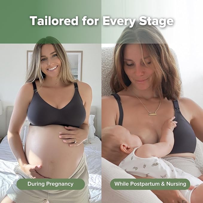 haakaa Nursing Bras for Breastfeeding, Ultra Comfort Jelly Strip“ Supportive - Image 5
