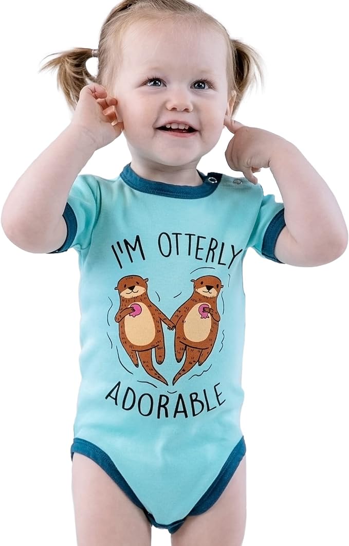 Lazy One Cute Unisex Baby Bodysuit, Cute Animal Designs, 6-18 Months - Image 3