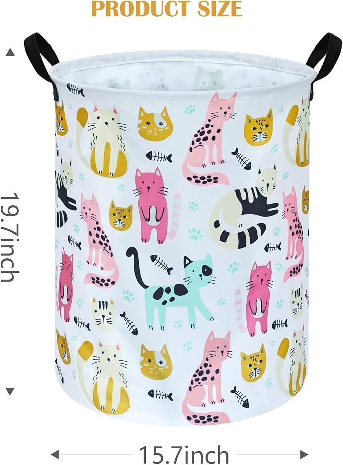 Round Laundry Hamper Storage Basket Laundry Organizer Hamper Storage Bins - Image 2
