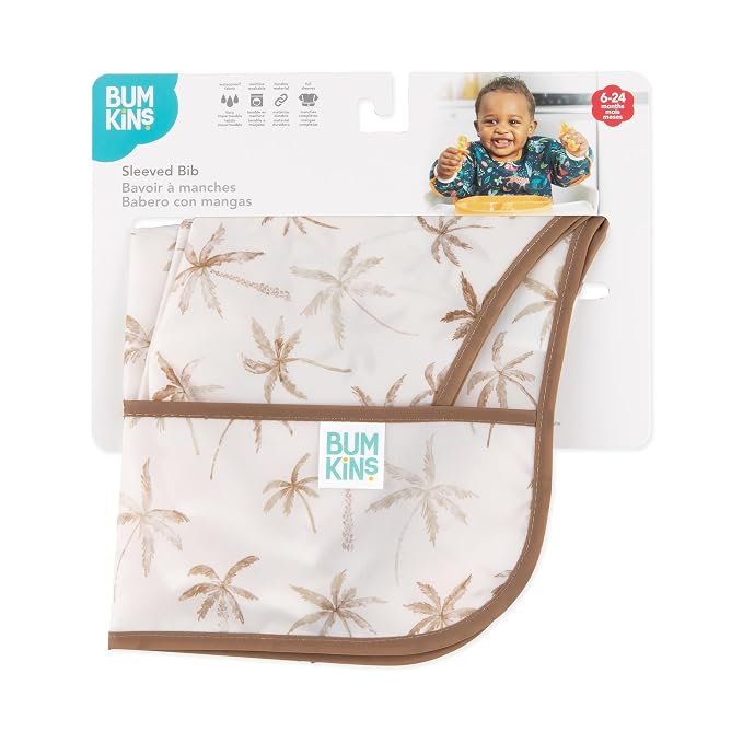 Bumkins Sleeved Bib for Girl or Boy, Baby and Toddler for 6-24 Mos, Essential - Image 5