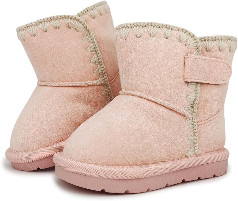 Baby Boots Winter Snow Booties Infant Boys Girls Outdoor Warm Shoes by iSusuJo