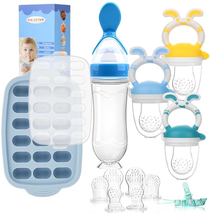 Food Feeder Baby Fruit Feeder Baby Breastmilk Popsicle Molds-& Baby Fruit by WAJIAYON