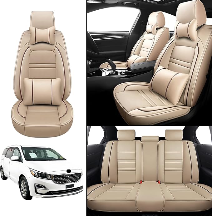 Car Seat Covers for kia Sedona 2003-2021 | 5-Seats Seat Covers, Waterproof Seat - Image 2