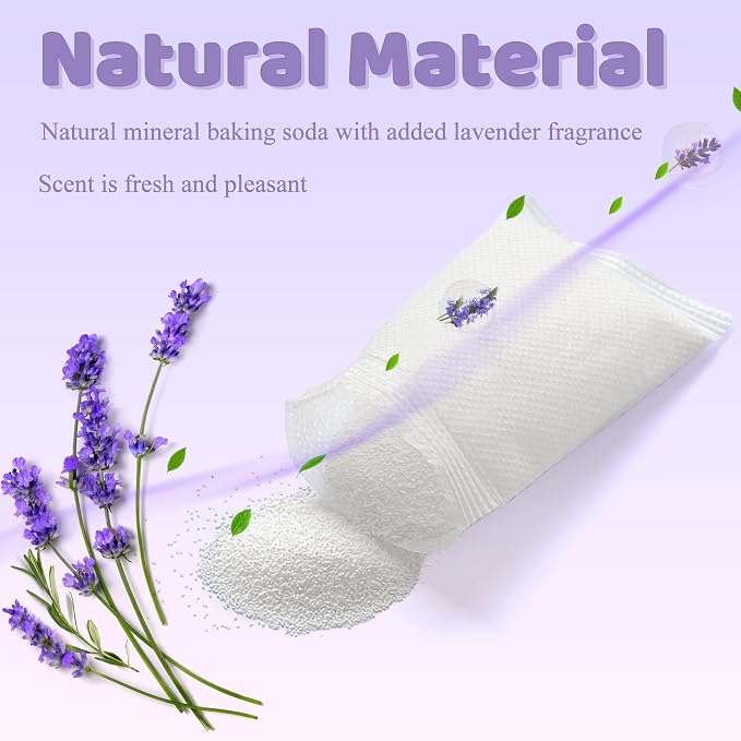NewKe 6 Pack Lavender Scent Baking Soda Refills - Image 4