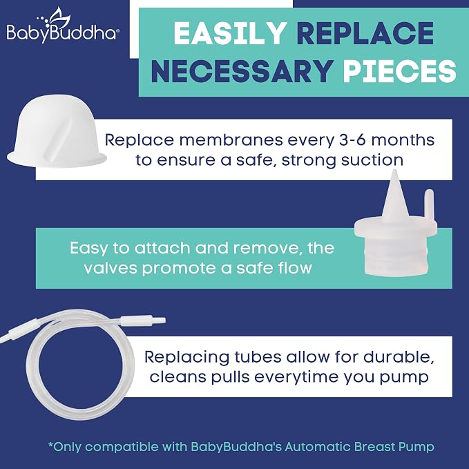BabyBuddha Breast Pump Accessories, 10 Piece Triple Bundle - Image 3