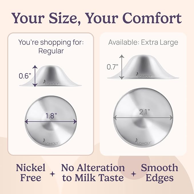 Silver Nipple Covers Breastfeeding: Pure 999 Silver Nipple Shield | Silver - Image 6