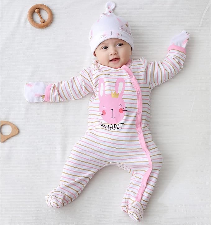 Newborn Layette Gift Set 27-Piece Baby Girl Clothes Bodysuits, Pants Essentials - Image 6