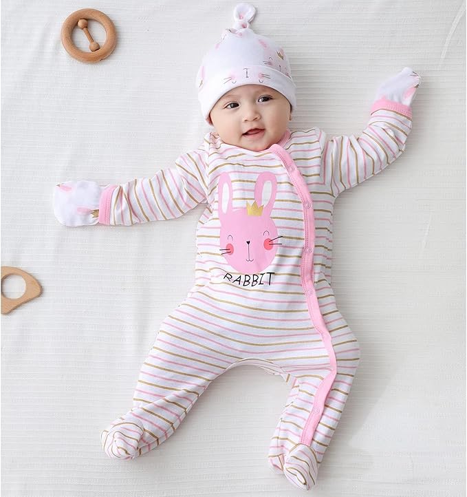Newborn Layette Gift Set 27-Piece Baby Girl Clothes Bodysuits, Pants Essentials - Image 6
