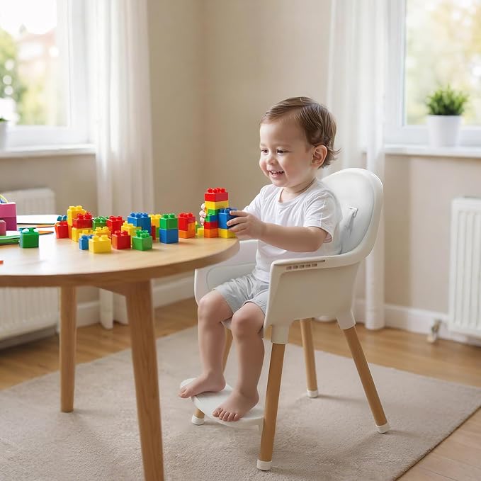 Baby High Chair, Wooden Highchair - Image 5