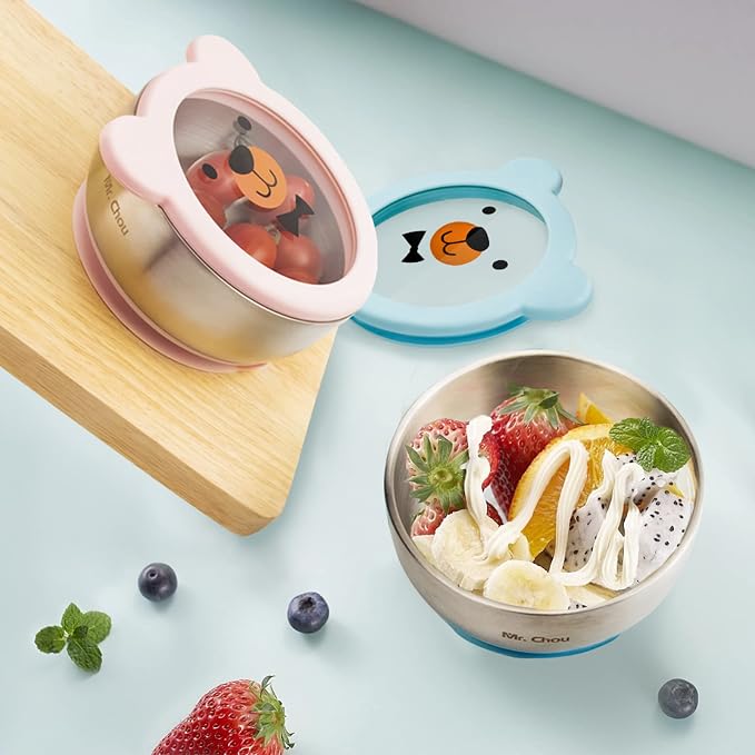 MR. CHOU Food-Grade Stainless Steel Baby Bowls - Image 7