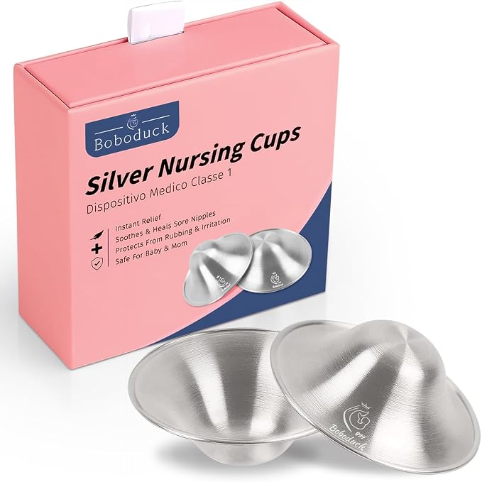 Boboduck The Original Silver Nursing Cups by Boboduck