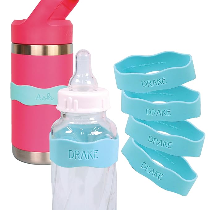 InchBug Orbit Labels Baby Bottle and Water Bottle Silicone Name Bands – by Inchbug